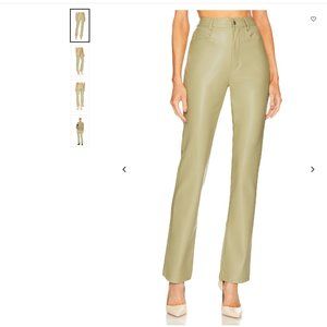 WeWoreWhat Vegan Leather Kick Flare Pant